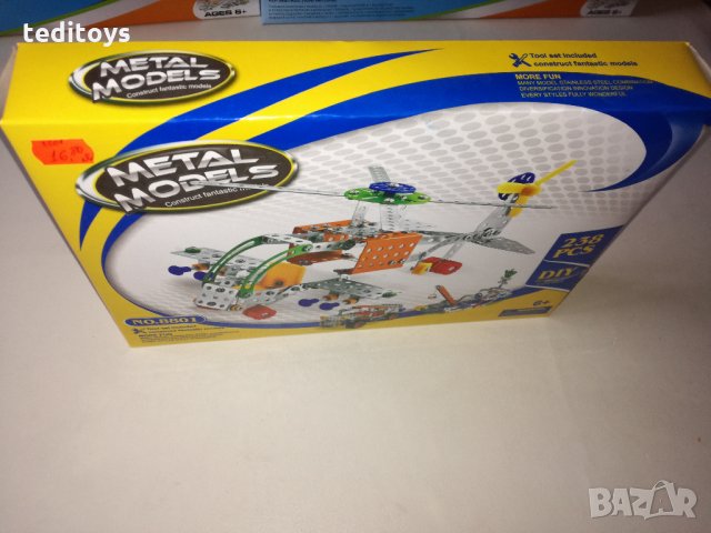 Метален конструктор с 238 елемента, снимка 3 - Конструктори - 27200138