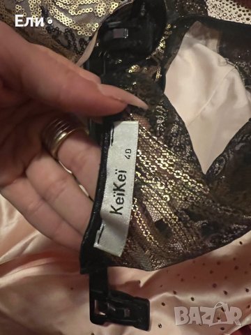 Официална рокля от сатен, снимка 4 - Рокли - 43441222