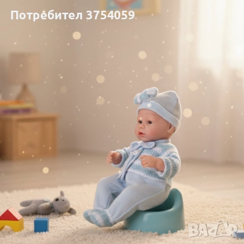 Реалистично бебе с аксесоари - 39см, снимка 4 - Кукли - 52348667