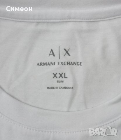 Armani Exchange T-Shirt оригинална тениска 2XL памучна фланелка, снимка 3 - Тениски - 43924953