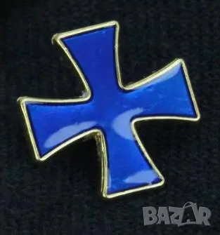 Командирски Масонски Ръкавели Тамплиери Рицари Blue Enamel Cross Knights Templar Cufflinks Commander, снимка 3 - Колекции - 50081506