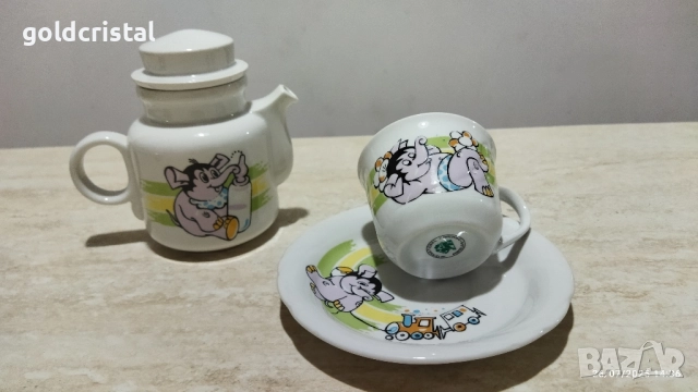 български порцелан детски комплект за хранене 