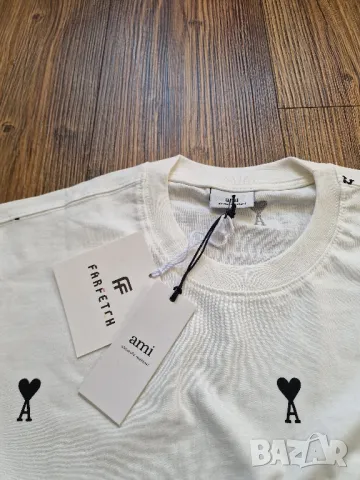 Страхотна мъжка тениска AMI  размер S M L XL 2XL, снимка 4 - Тениски - 49376423