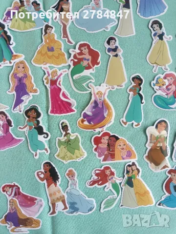 Стикери Дисни принцеси, 50 броя , снимка 8 - Игри и пъзели - 50332941