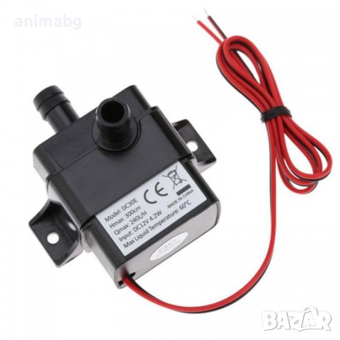 ANIMABG Тиха безчеткова водна помпа 240L/H, 12V, снимка 3 - Друга електроника - 38679074