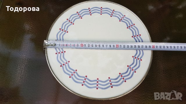 Голям порцеланов поднос, снимка 3 - Други - 33475185