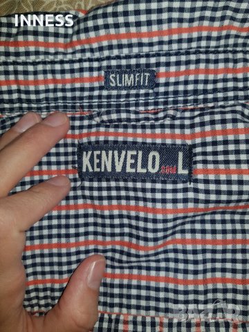 Мъжка риза с къс ръкав KENVELO , снимка 6 - Ризи - 28103484