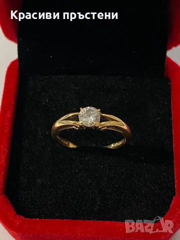Златен дамски пръстен, снимка 4 - Пръстени - 50926125