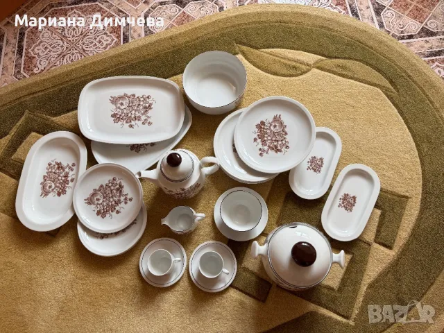 Немски порцеланов сервиз за хранене, снимка 6 - Сервизи - 48547099