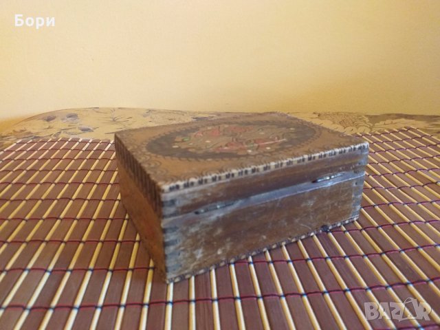Дървена кутия 13 х 9.5 х 5 см, снимка 3 - Други - 28081826