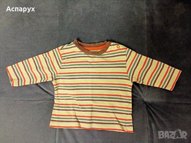 Бебешка памучна тънка блузка с дълъг ръкав TU 3-6 месеца, снимка 1 - Комплекти за бебе - 43092015