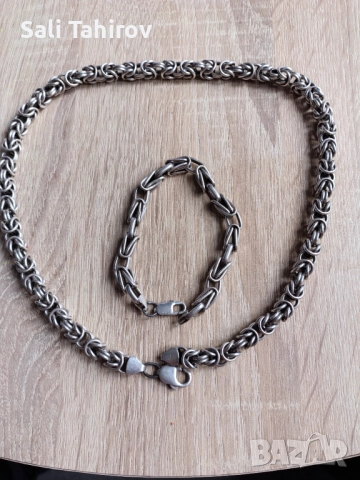 Сребърен Ланец и Синджир , снимка 2 - Подаръци за мъже - 52926157