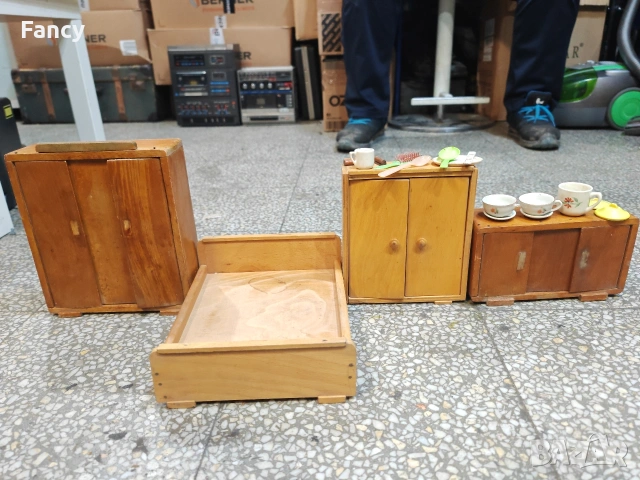 Стари дървени аксесоари за кукли, снимка 2 - Колекции - 53120413