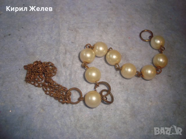 СТАРА ПЕРЛЕН ТИП РЕТРО ВИНТИДЖ ВИСУЛКА УКРАШЕНИЕ 7174, снимка 3 - Антикварни и старинни предмети - 37026678