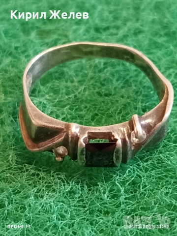 Сребърен пръстен с ювелирно фасетиран ОНИКС ръчна изработка 37175