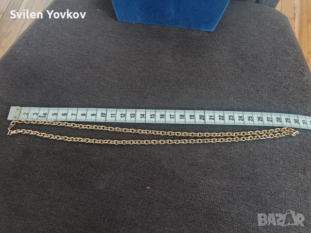 Продавам плътен български златен ланец като нов 14к 585 , снимка 6 - Колиета, медальони, синджири - 52905108