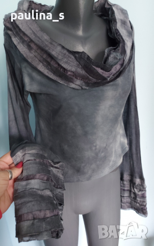 Кроп топ / блуза с открити рамене за повод или заведение "Zaek" , снимка 7 - Корсети, бюстиета, топове - 36537237