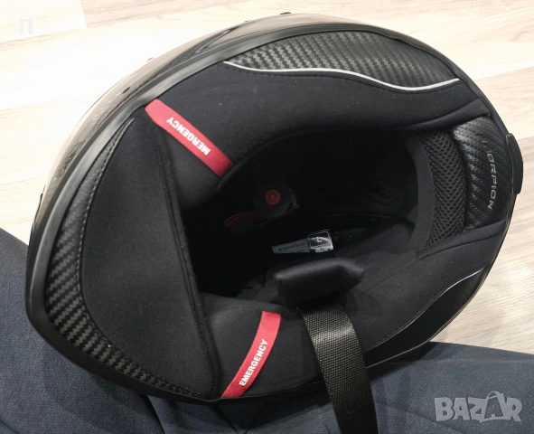 Каска Scorpion Exo 1400 Carbon air L размер, снимка 10 - Аксесоари и консумативи - 53292751