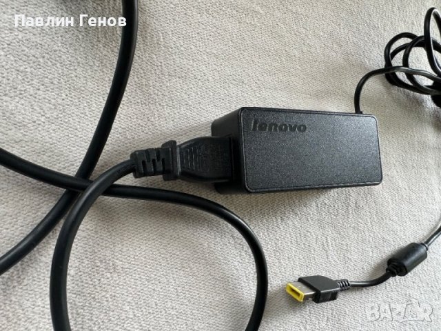 Оригинално захранване зарядно за лаптоп Lenovo 20V 2.25A Правоъгълна букса, снимка 8 - Кабели и адаптери - 43385542