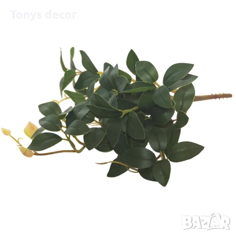 Изкуствена зелена клонка за декорация, 25см, НОВО, снимка 1