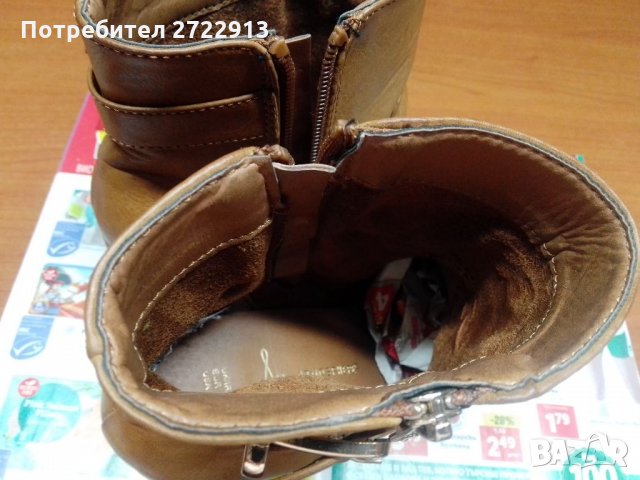 Оригинални боти,естествена кожа., снимка 3 - Дамски боти - 33172480