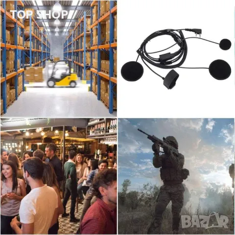 Слушалки и микрофон за мотоциклетна каска с К конектор, снимка 5 - Аксесоари и консумативи - 48928506