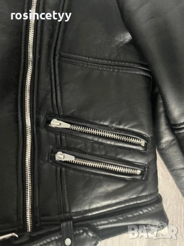 зимно кожено яке, снимка 3 - Якета - 51081111