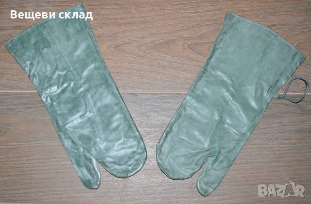 Противохимически ръкавици от Българската армия, снимка 2 - Антикварни и старинни предмети - 39916622