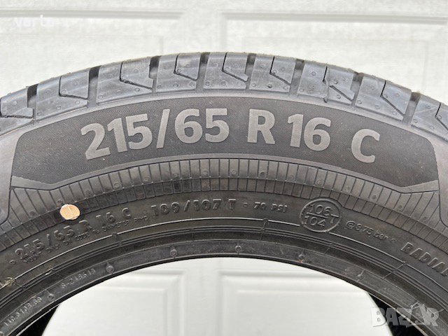 2бр нови БУСОВИ гуми Continental VanContact 215/65/16С, снимка 4 - Гуми и джанти - 43595833