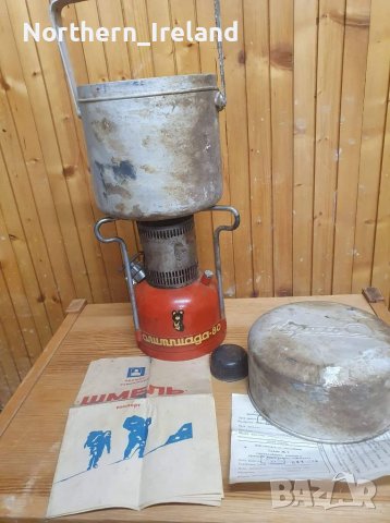 Примус Шмель туристически котлон , снимка 2 - Газови котлони - 37388260