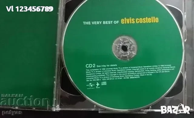 СД -Elvis Costello 'the very best ' incl.She - 2 CD МУЗИКА, снимка 3 - CD дискове - 52249452