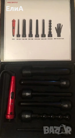 Професионална Турмалинова Маша За Коса Bellami 6-in-1 , снимка 3 - Маши за коса - 51227470