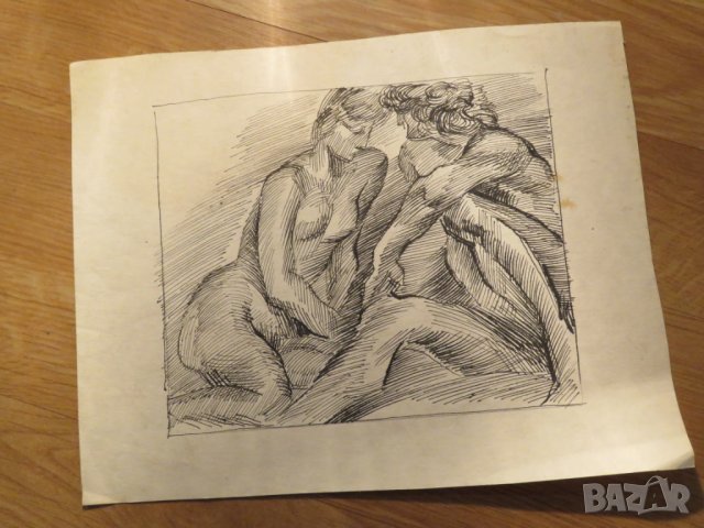 картина  Мъж и жена в ухажване и  нежност - едно  красиво общуване на телата  18 + , снимка 2 - Картини - 28077922