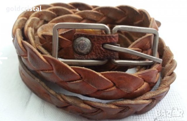 Ретро колан естествена кожа 