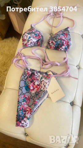 бански бикини S/M/L* Gucci TECHNICAL Bloom*thong, снимка 2 - Бански костюми - 51366287
