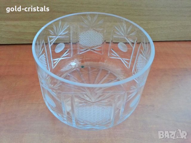 Кристална купа ледарка  кристални чаши, снимка 2 - Антикварни и старинни предмети - 26819751