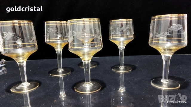 ретро стъклени чаши , снимка 7 - Антикварни и старинни предмети - 52436818