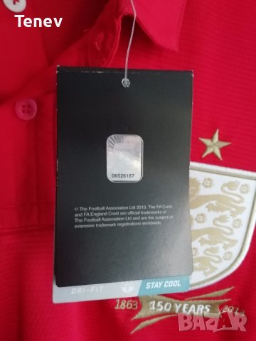 England Nike оригинална нова рядка юбилейна тениска фланелка 2013 Англия размер М, снимка 5 - Тениски - 38348290