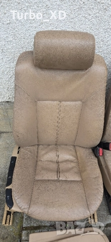 Продавам бежев кожен салон за BMW E39 комби, снимка 3 - Части - 51966204