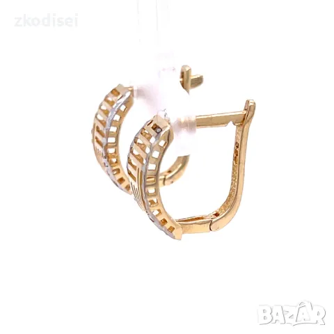 Златни обеци 2,94гр. 14кр. проба:585 модел:31352-1, снимка 2 - Обеци - 50096400