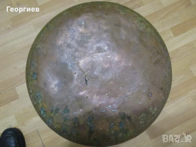 Продавам /бакърен /меден съд  тежи  3.9 кг.  и вместимост  30 литра, снимка 3 - Казани за ракия - 48736029