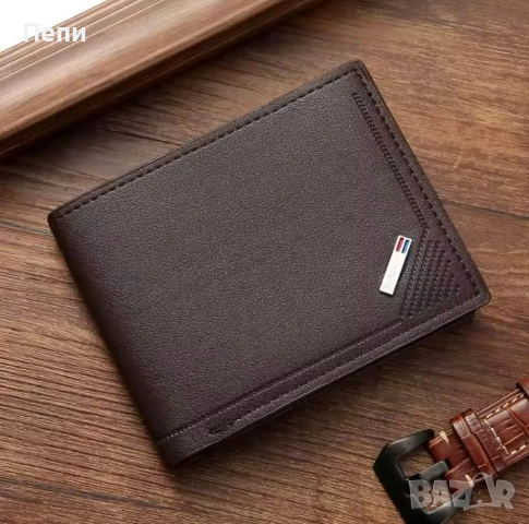 Мъжко кожено портмоне, снимка 3 - Портфейли, портмонета - 52468608