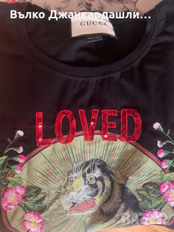 Тениска Gucci с принт, размер L, снимка 9 - Тениски - 53120799