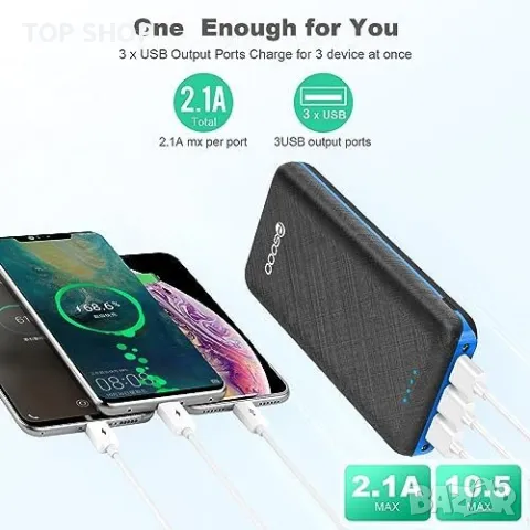 Ново Преносимо бързо зарядно устройство Power Bank 30000mAh батерия банка, снимка 3 - Друга електроника - 49956881