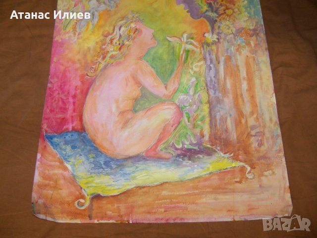 "Разговор" красива картина на художничката Десислава Илиева, снимка 8 - Картини - 38817546