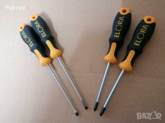 ELORA QUATROLIT - Made in Germany - 4 броя PROFI / ЧИСТО НОВИ ВИСОКОКАЧЕСТВЕННИ Отверки !! GERMANY !