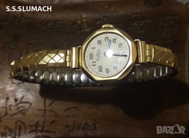   Златен  дамски часовник  , снимка 1 - Дамски - 42964208