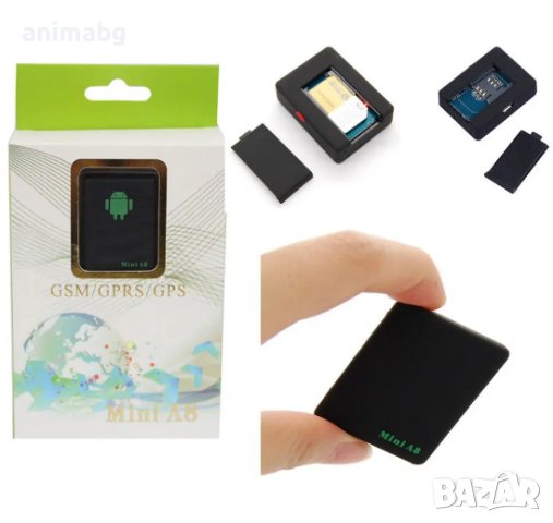 ANIMABG Проследяващо устройство Mini A8 GPS GPRS тракер със GSM сим карта за проследяване на автомоб, снимка 8 - Друга електроника - 44061641
