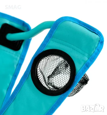 Къмпинг стол сгъваем тюркоаз с калъф 54x54x87cm S_1235217, снимка 3 - Къмпинг мебели - 50046905