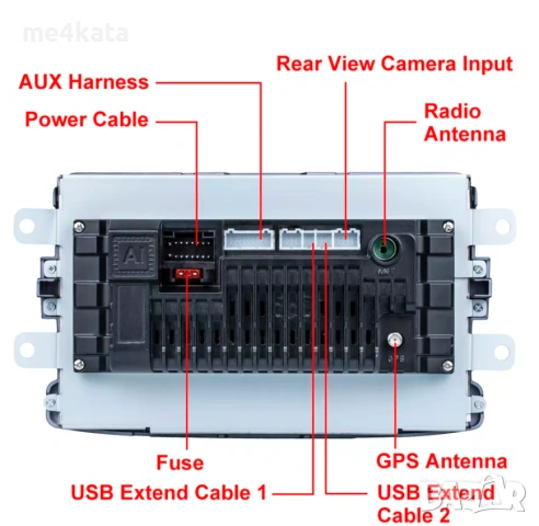 8″ Мултимедия за Renault & Dacia – Навигация, DSP, CarPlay, Bluetooth, снимка 5 - Аксесоари и консумативи - 53130089